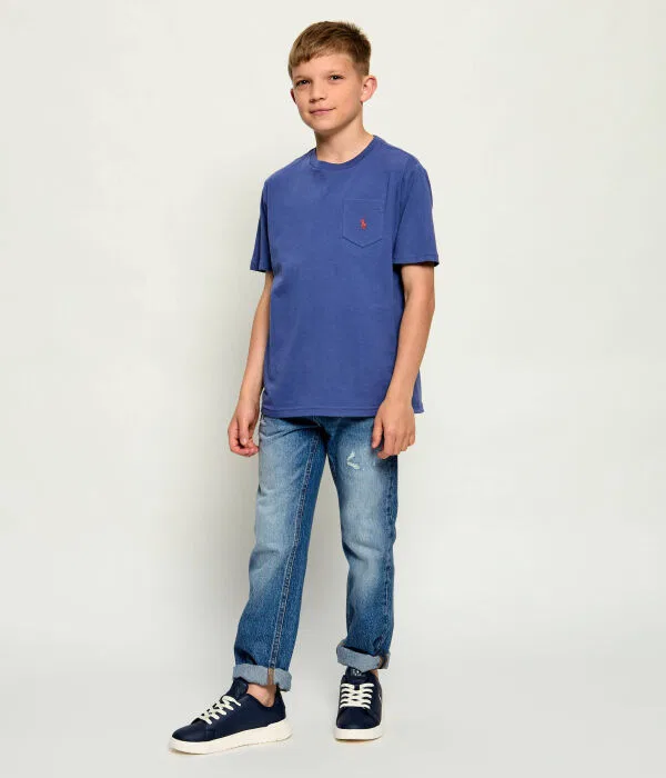 Детская футболка для мальчиков с круглым вырезом Polo Ralph Lauren, Blu Marino — фото 2