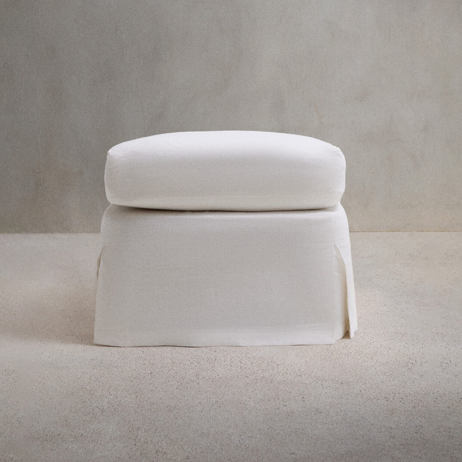 

Чехол для подставки для ног Zara Home by Vincent Van Duysen Linen 01, белый