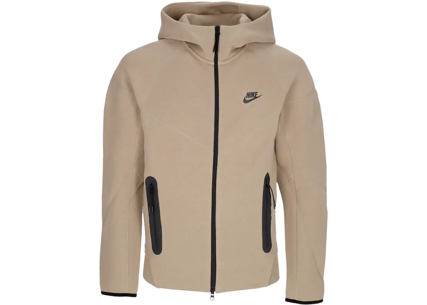 Мужская худи Nike Sportswear Tech Fleece Windrunner Full-Zip Nike, Khaki/Black