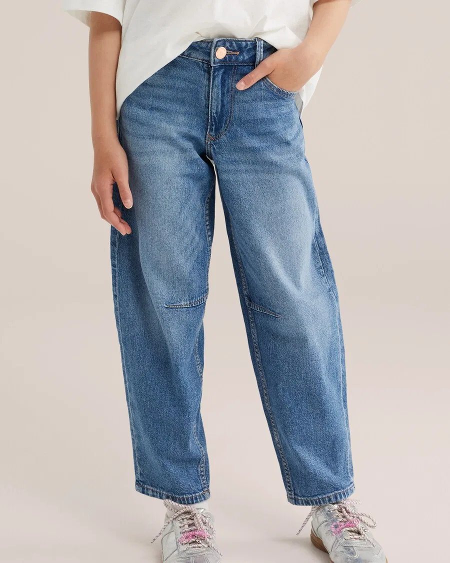 Джинсы WE Fashion Regular Jeans 'Meisjes' из синей джинсовой ткани — фото 3