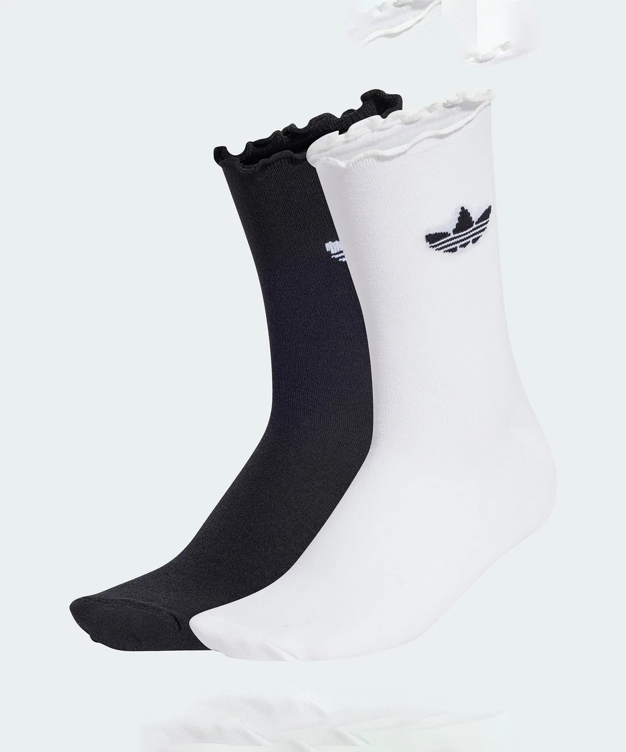 Носки с рюшами, 2 пары Adidas Originals, White/Black