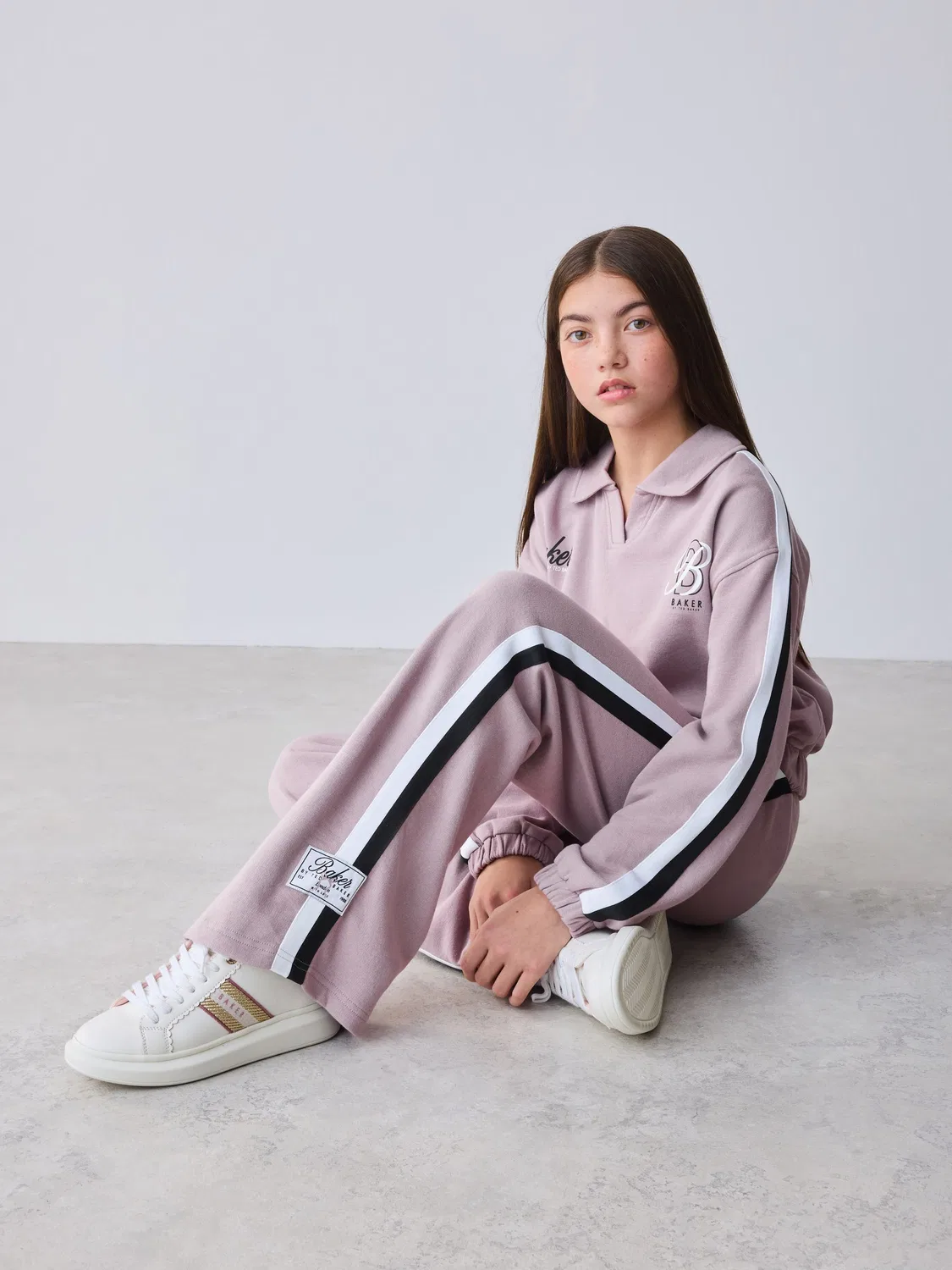 Спортивный костюм Baker by Ted Baker, дымчато-розовый — фото 2