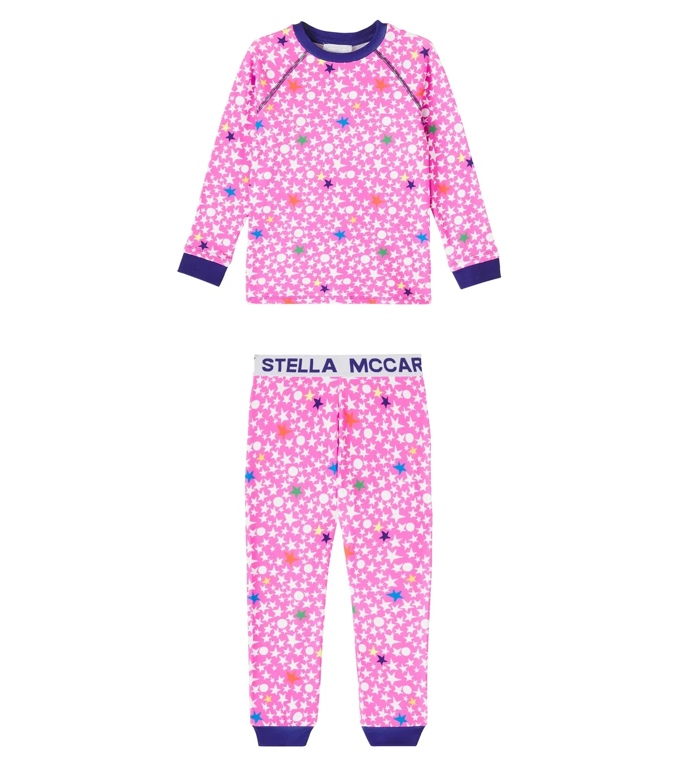 Комплект из технической толстовки и спортивных брюк Stella Mccartney Kids, розовый