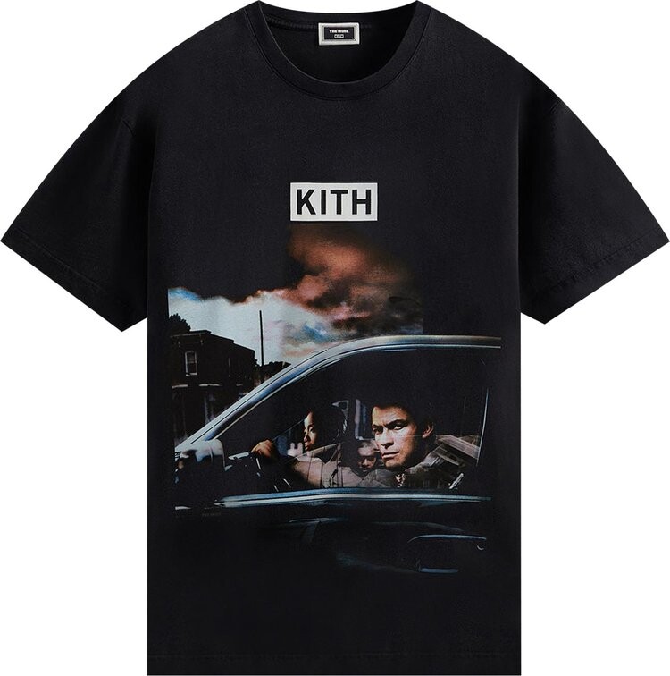 

Футболка Kith For The Wire Rules Change Vintage Tee 'Black', черный