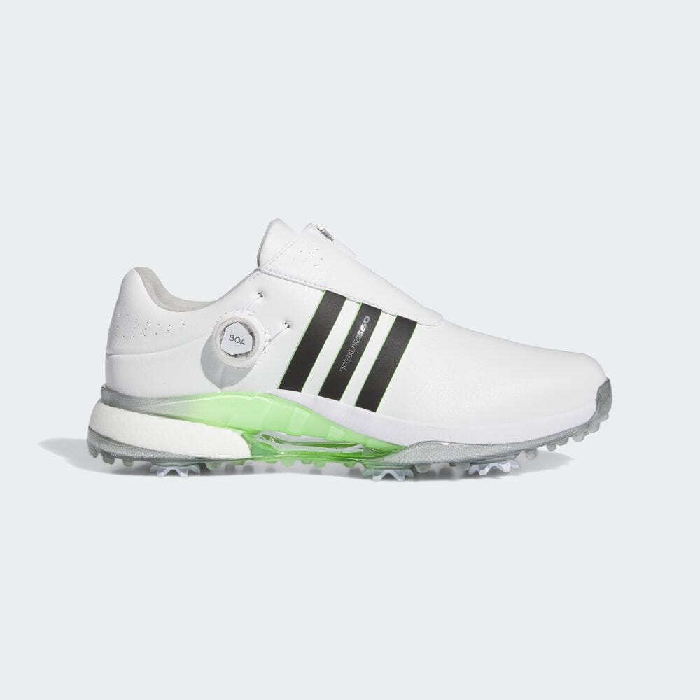 

Кроссовки Adidas Tour 360 24 Bore, цвет White/Black/Green Spark