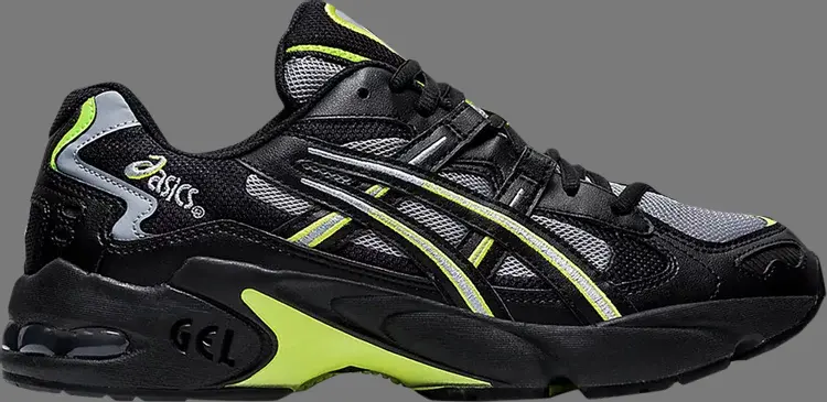 

Кроссовки gel kayano 5 og 'black neon' Asics, черный