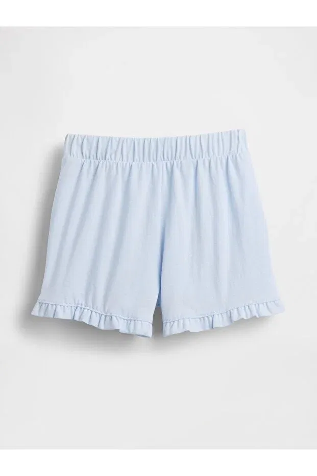 Детские шорты для девочек с оборками Gap, Light Blue-001 — фото 2