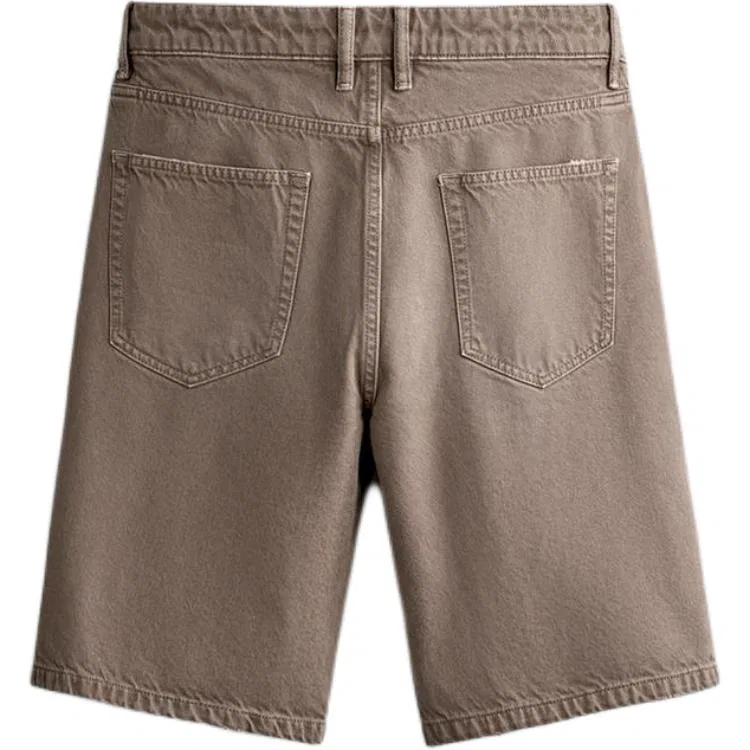 Мужские джинсовые шорты Origins Brown ZARA, Brown — фото 3