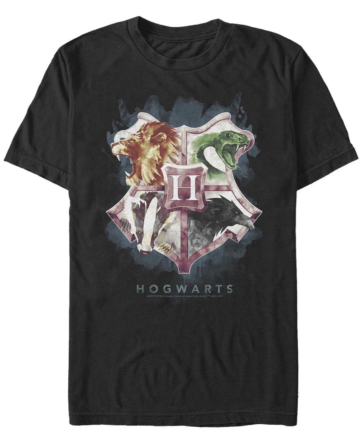 

Мужская футболка с круглым вырезом и короткими рукавами hogwarts mystic wash Fifth Sun, черный