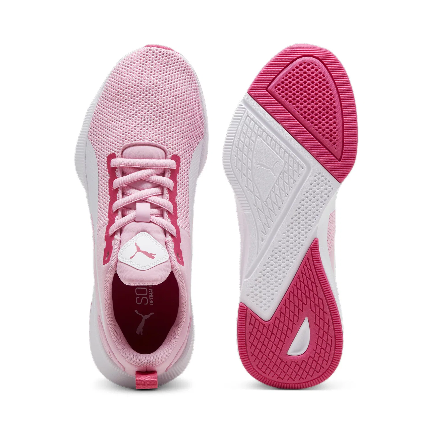 Детские кроссовки с сетчатым верхом Flyer Runner Puma, Pink Lilac White — фото 4