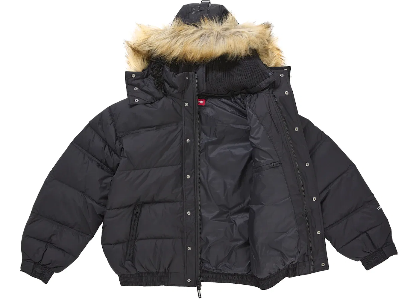 Мужская куртка-пуховик с капюшоном-маской Supreme Jacket, Black — фото 4