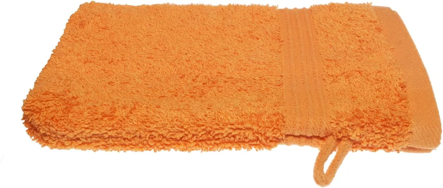 Махровая мочалка-перчатка, Julie Julsen, 100% хлопок, 500 г/м², 15x21 см, Terracotta
