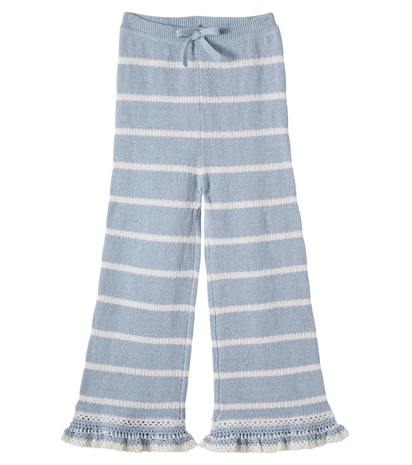 Брюки в полоску Zimmermann Kids, синий
