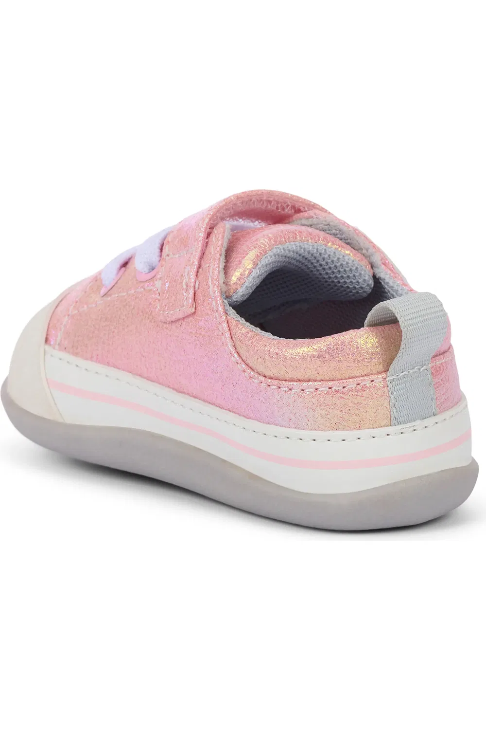 Кроссовки детские с липучкой Mini Stevie See Kai Run, Pink Metallic — фото 2