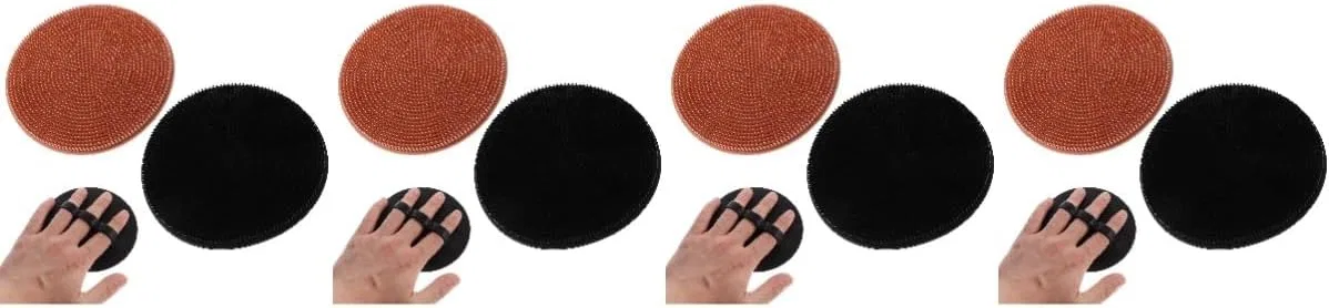 Силиконовый скраб для тела Healeved, 8 ванн, 11x11x3 см, Black