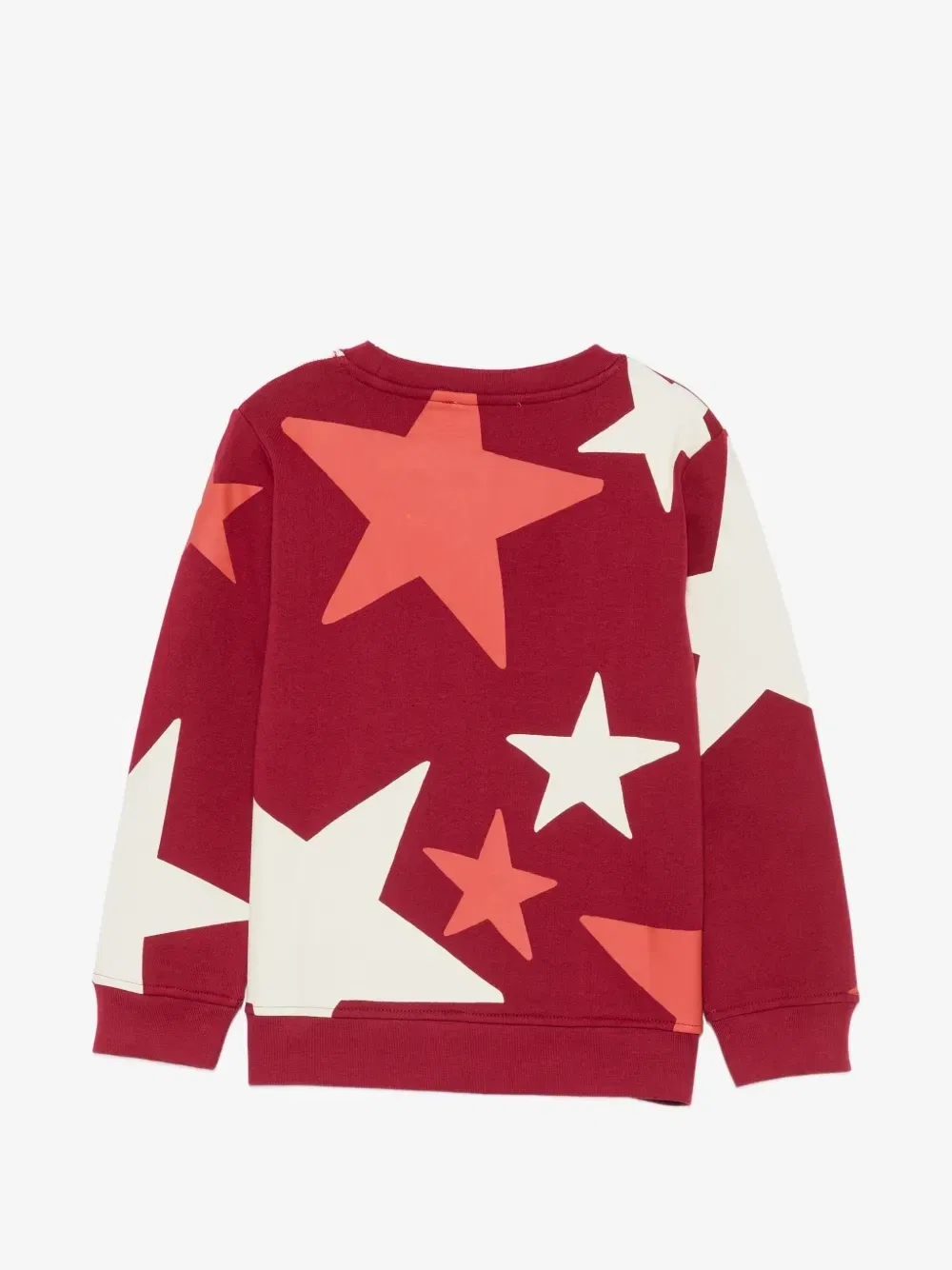 Свитшот со звездным принтом Stella McCartney Kids, красный — фото 2