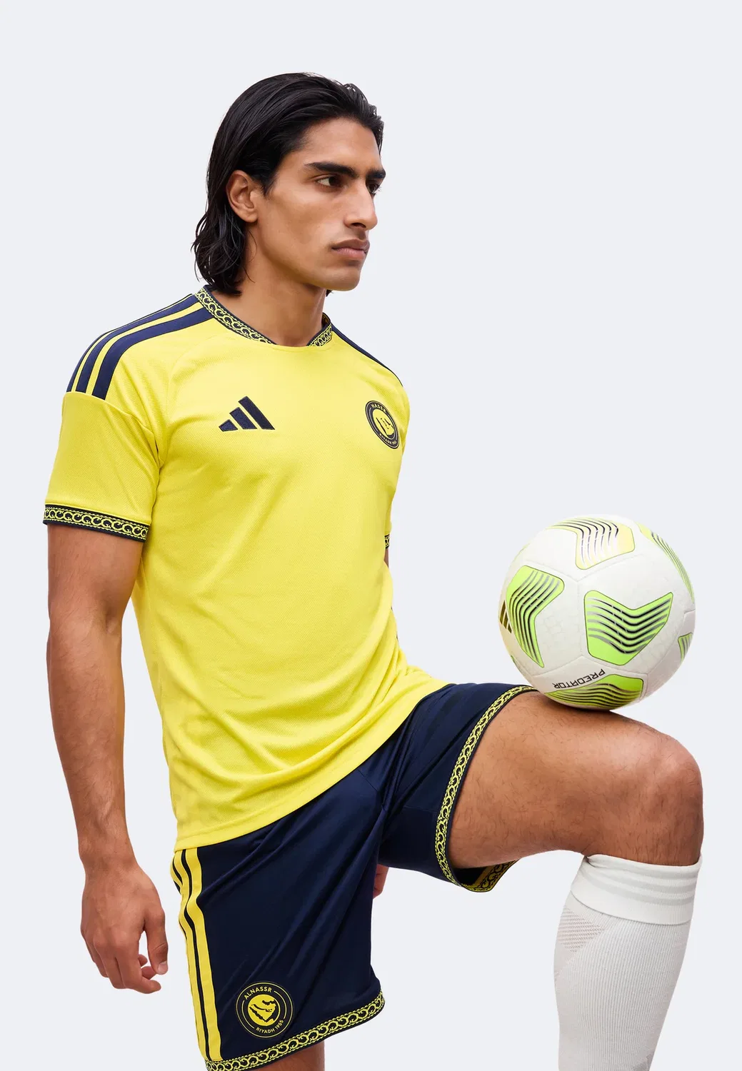 Футбольный клуб «Аль-Наср» сезон 26/27, домашняя форма Adidas Performance, Impact Yellow — фото 4