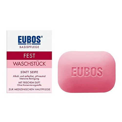 Твердое мыло с ароматом Fresh Fragrance, EUBOS, 2 x 125 г, красный