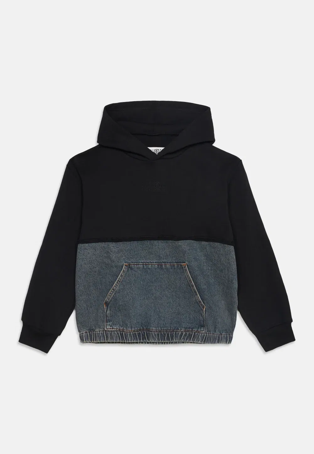Худи унисекс Mm6 Maison Margiela, Dark-Blue Denim/Black
