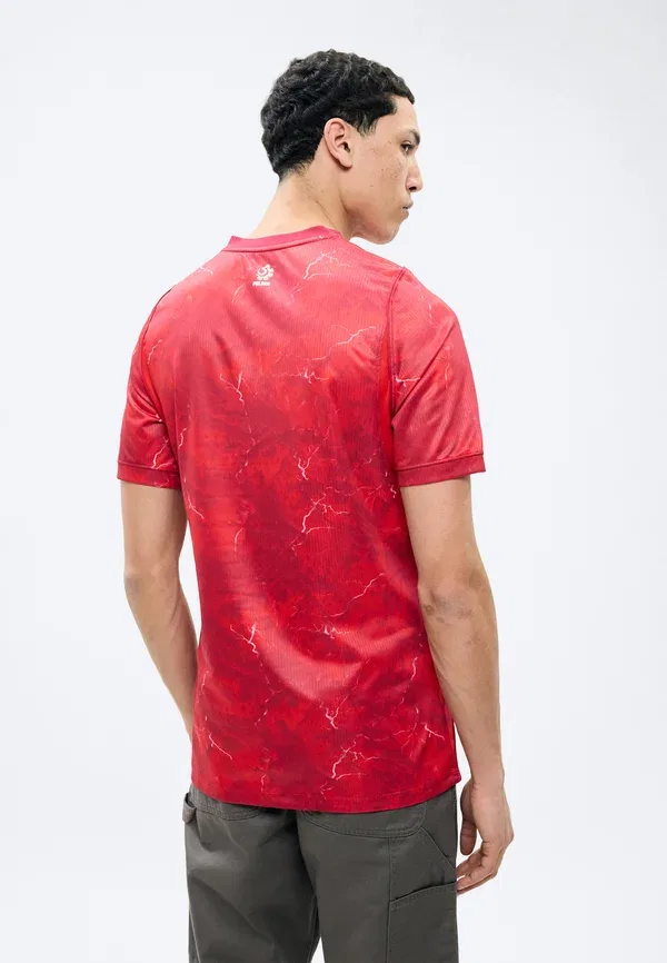 Футболка с принтом, быстросохнущая, National Team Wear, Nike Performance, Noble Red/Sport Red/White, белый/красный — фото 3