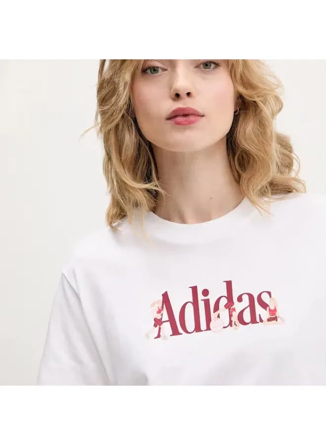 Футболка с принтом Soft graphic Adidas, белый