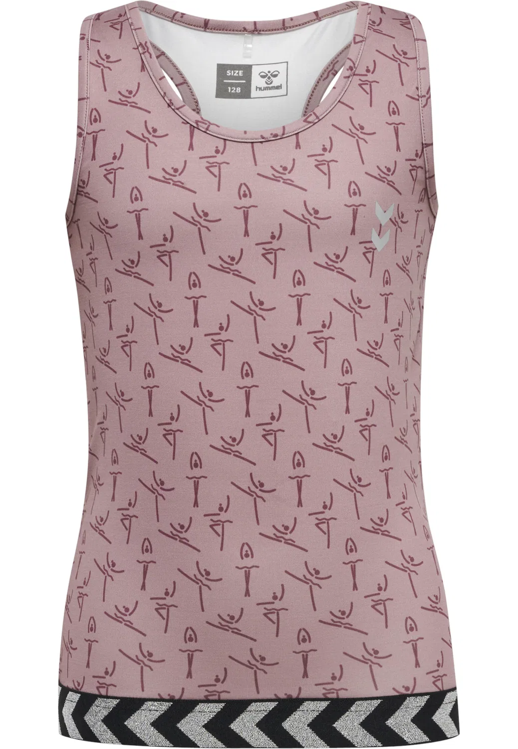 Детская майка с принтом Hmlprima Bee Pirouette Hummel, Malvenfarben