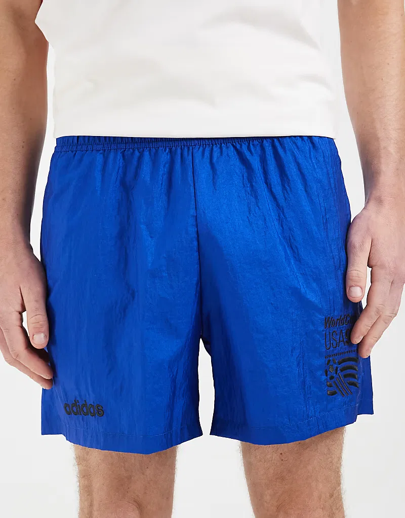 Шорты Adidas Originals размера US 94, темно-синие — фото 4