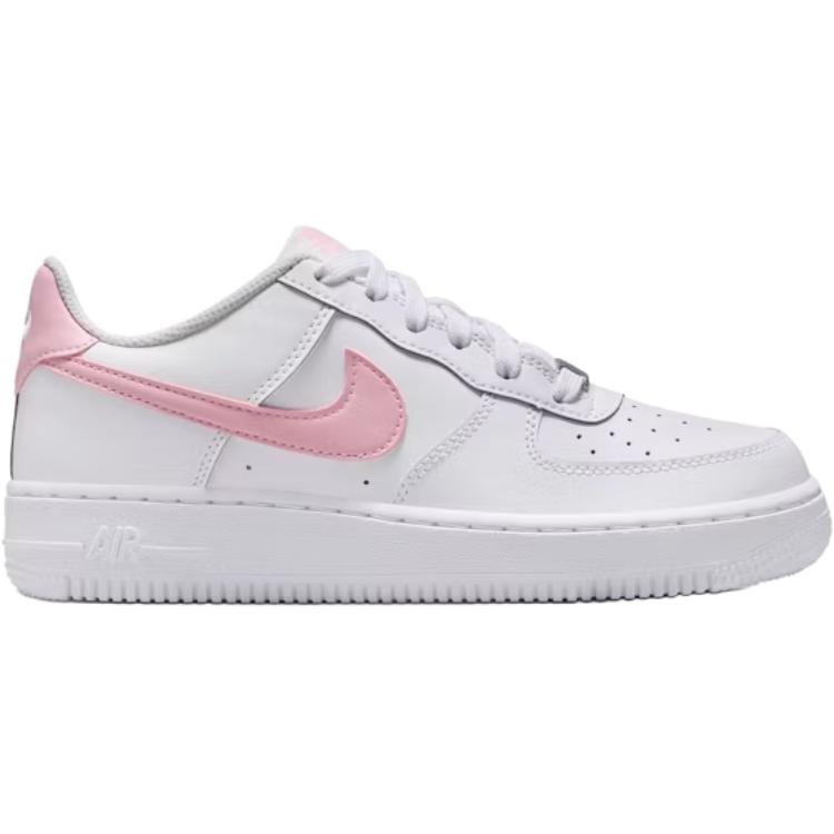 Детские кроссовки для скейтбординга Air Force 1 с низким верхом, устойчивые к истиранию, для подростков Nike, белый/розовый — фото 2