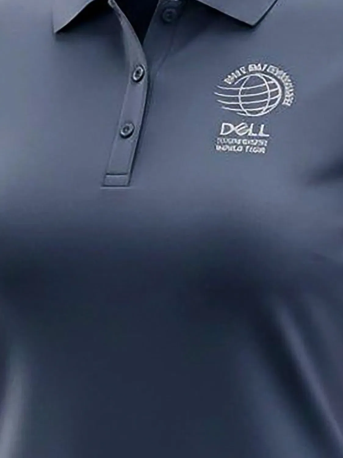 Рубашка поло Dell World Golf Championships Nike, синий — фото 2