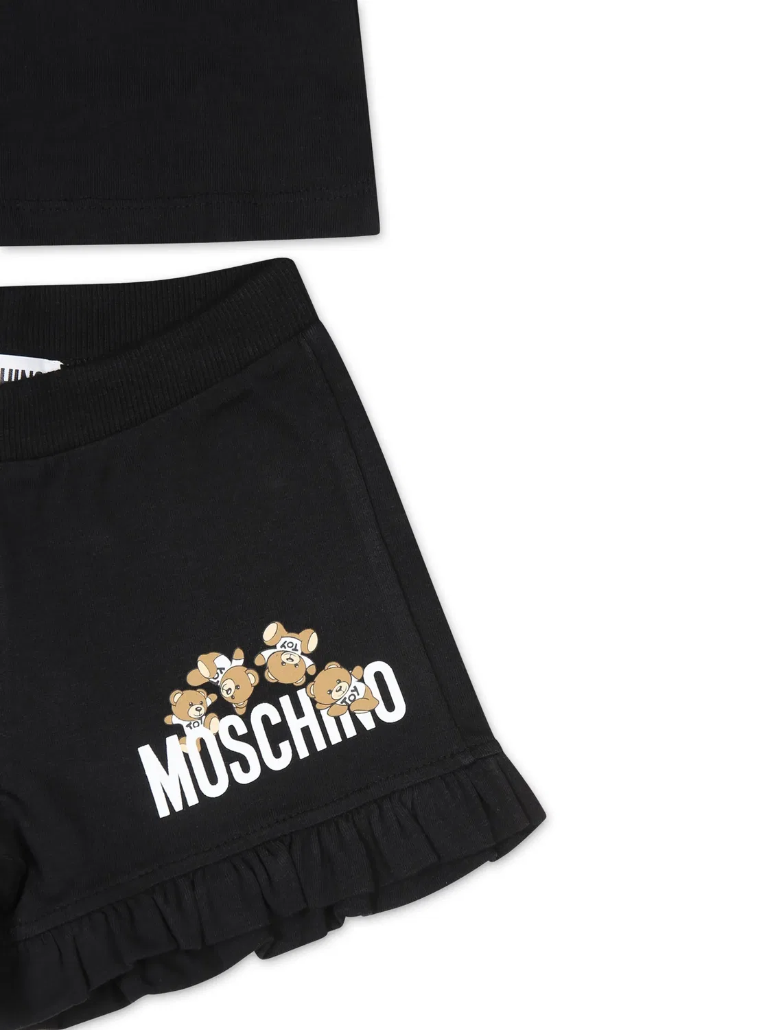 Комплект шорт с принтом teddy bear Moschino, черный — фото 2