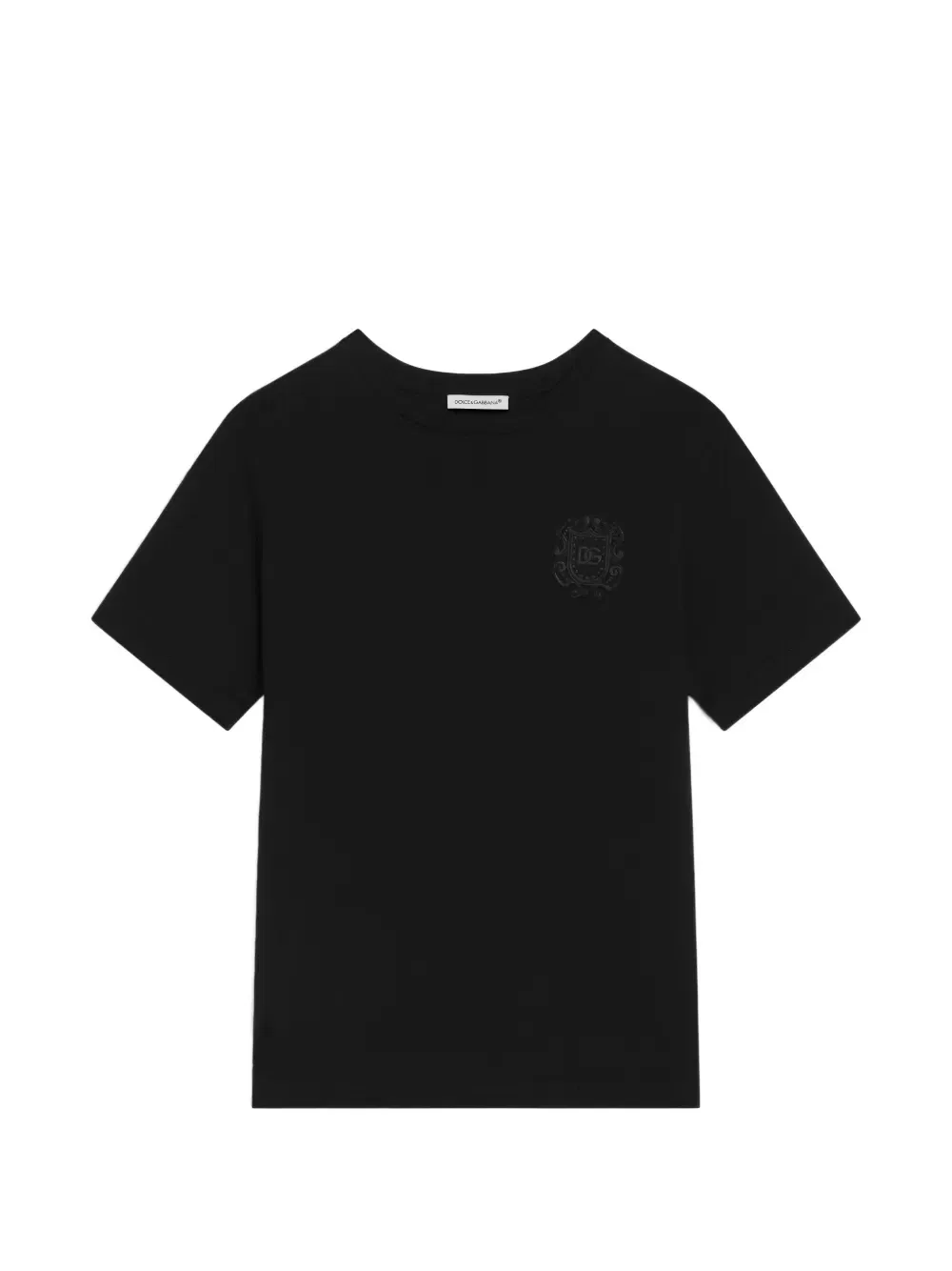 Футболка из джерси с нашивкой Dolce & Gabbana Kids, черный