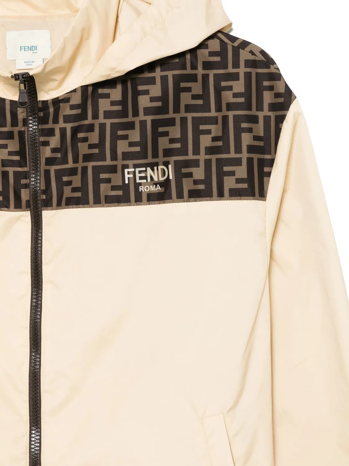 Куртка с логотипом FF FENDI, нейтральный — фото 3
