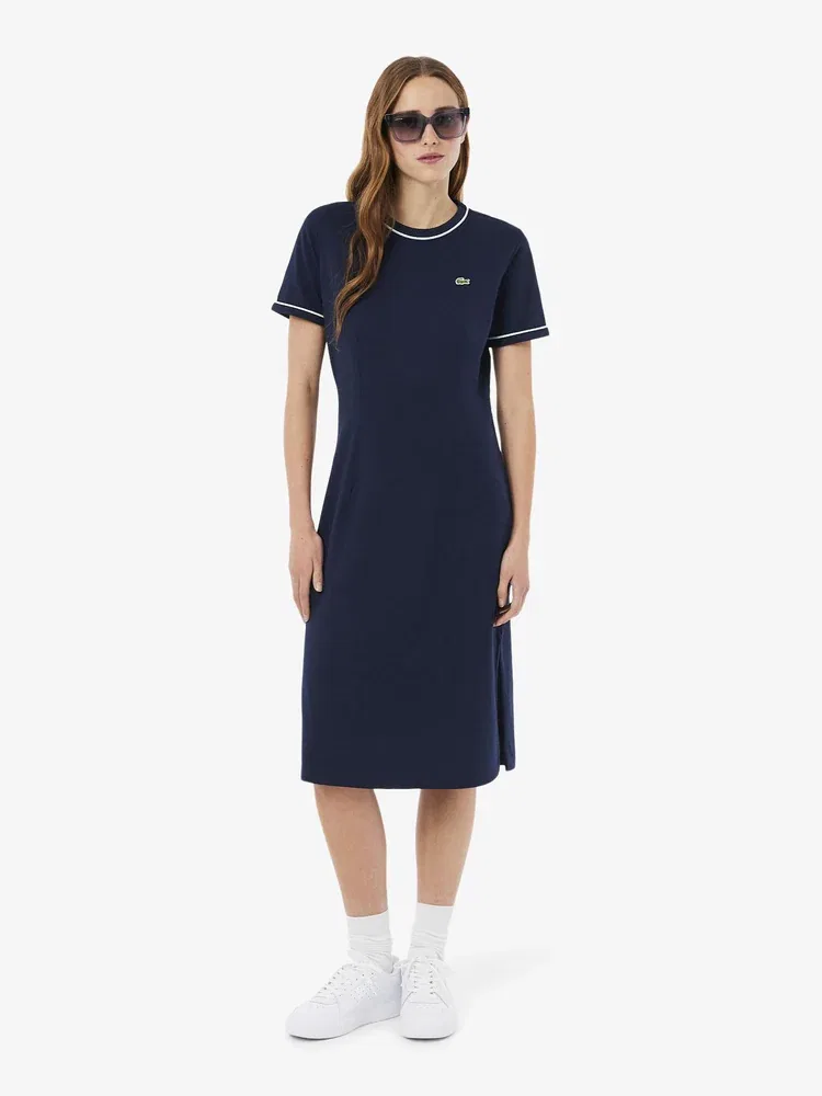 Платье LACOSTE Navy с контрастной отделкой