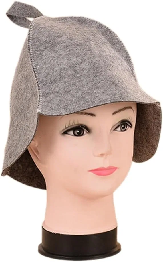 Шапочка для сауны из войлока, Kalttoy, 4 шт., 25x36 см, Grau