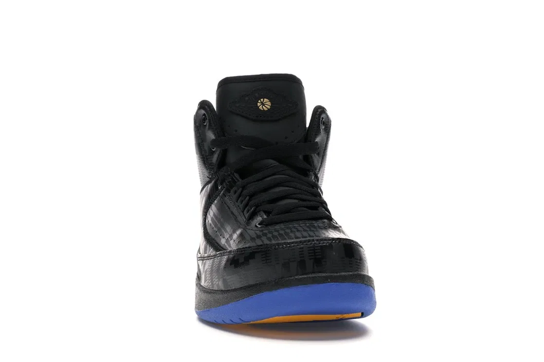 Детские кроссовки Lifestyle Jordan 2 Retro Jordan, Black/Metallic Gold-Black-Hyper Cobalt — фото 2