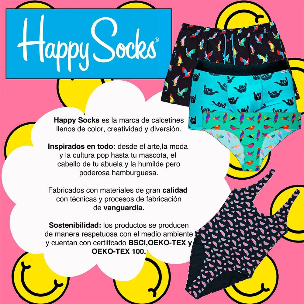 Комплект детских носков Bunny 2 пары Happy Socks, розовый — фото 2