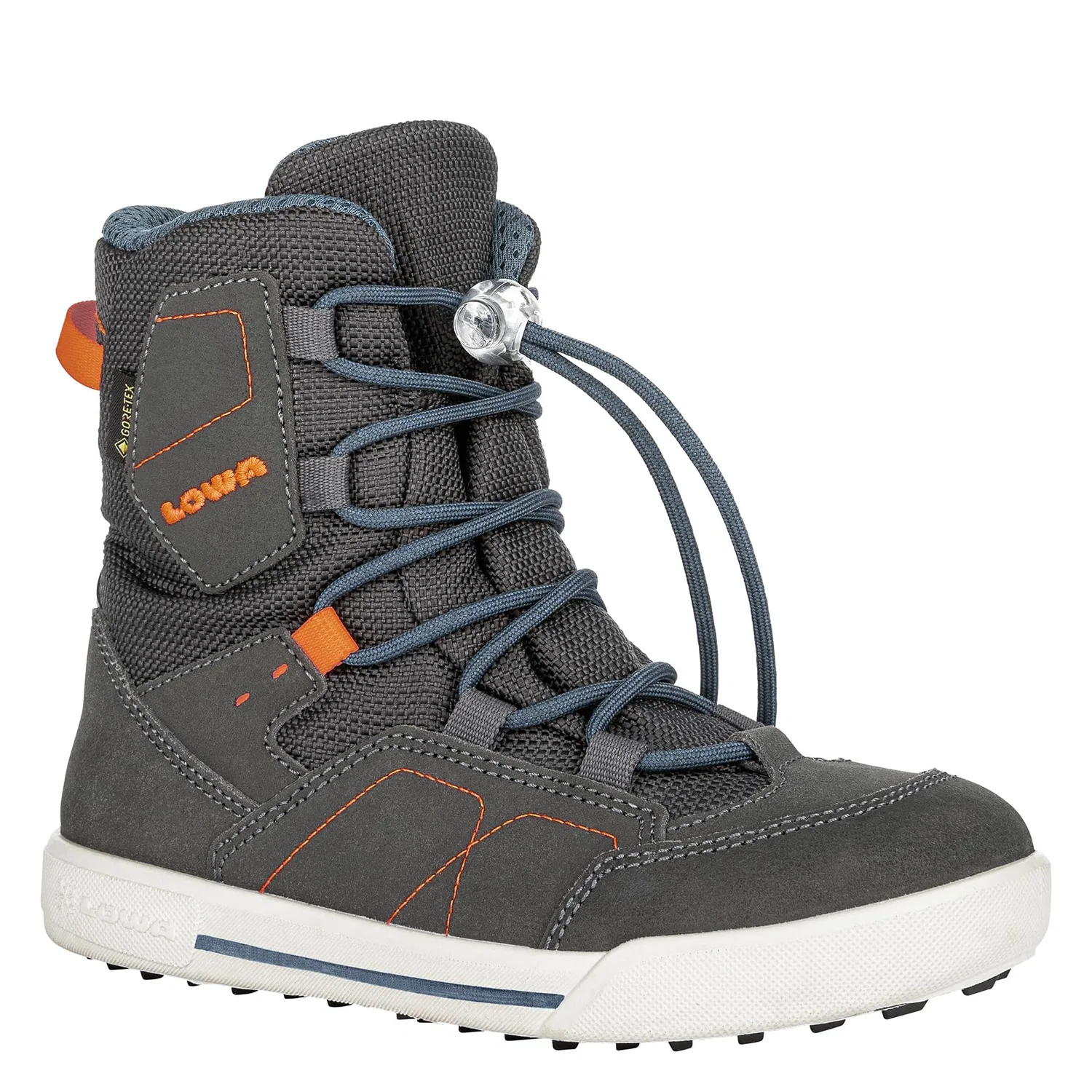 Детские зимние ботинки из кожи с мембраной Raik GTX LOWA, Black — фото 2