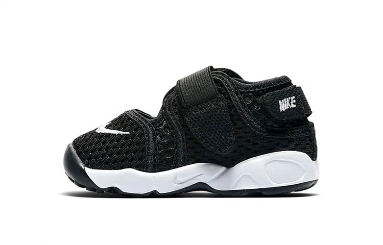 Детские туфли для малышей с ремешками Aqua Rift TD Nike, Black White