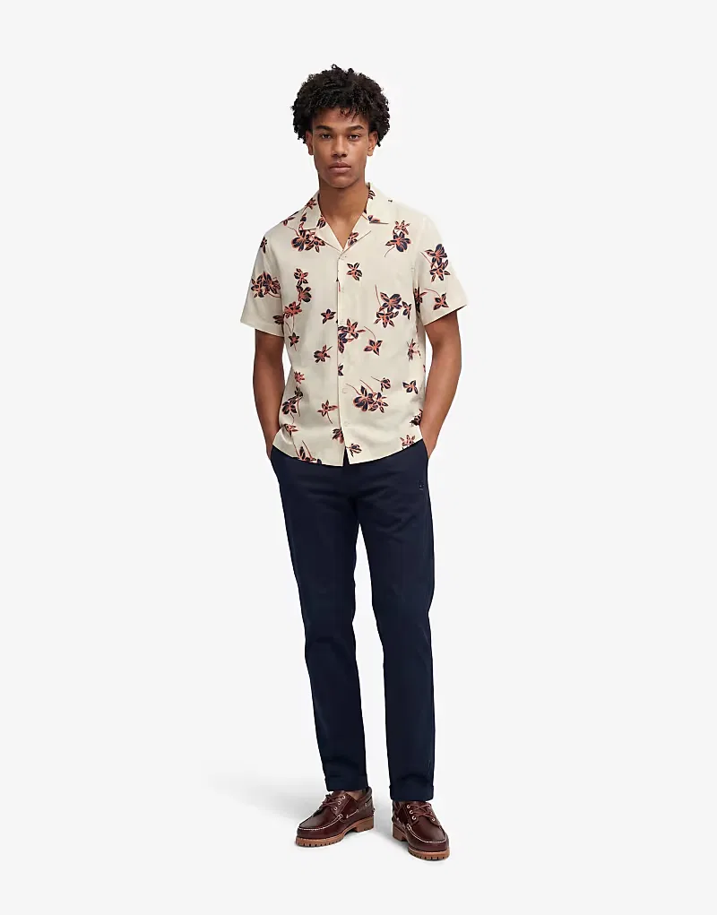 Футболка Superdry Cabana с коротким рукавом для отдыха у бассейна, лотоса, кремовый — фото 3