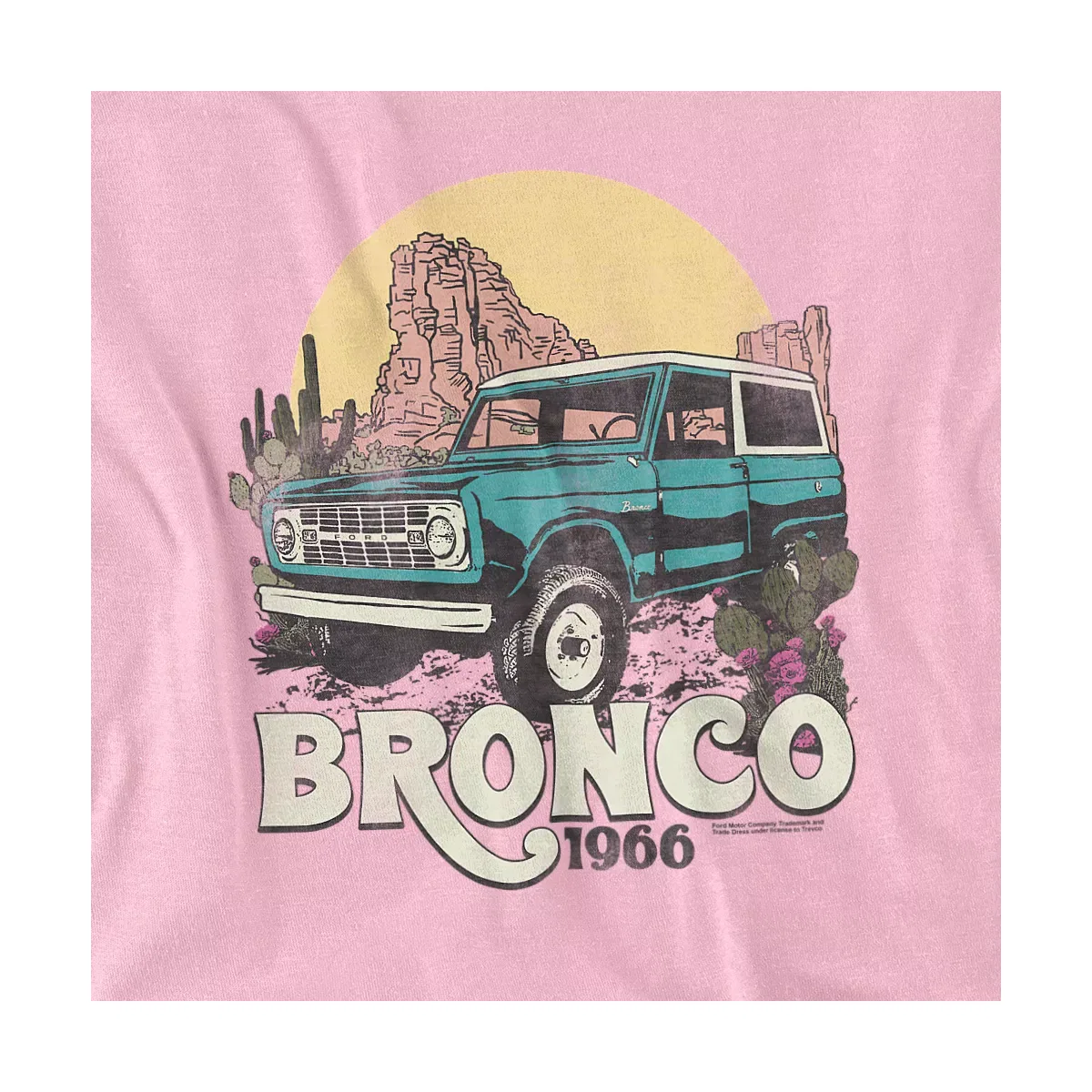Детское боди с коротким рукавом Ford Bronco Desert Ride LOGOVISION, Pink — фото 2