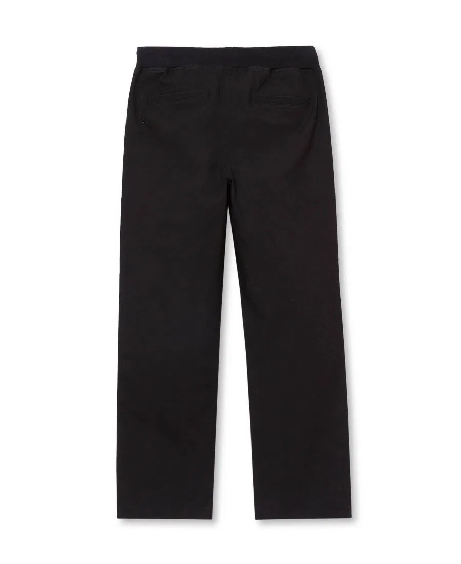 Штаны с усиленными коленями Iron Knee Pull On Boys Husky Lands' End, Black — фото 2