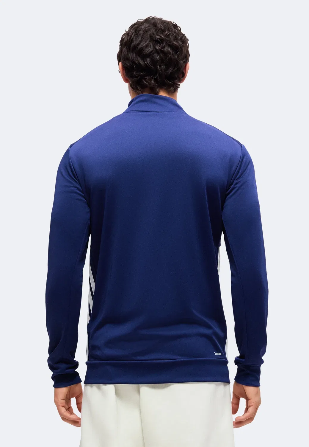 Все необходимое готово - тренировочная куртка Adidas Performance, Dark Blue/White — фото 3