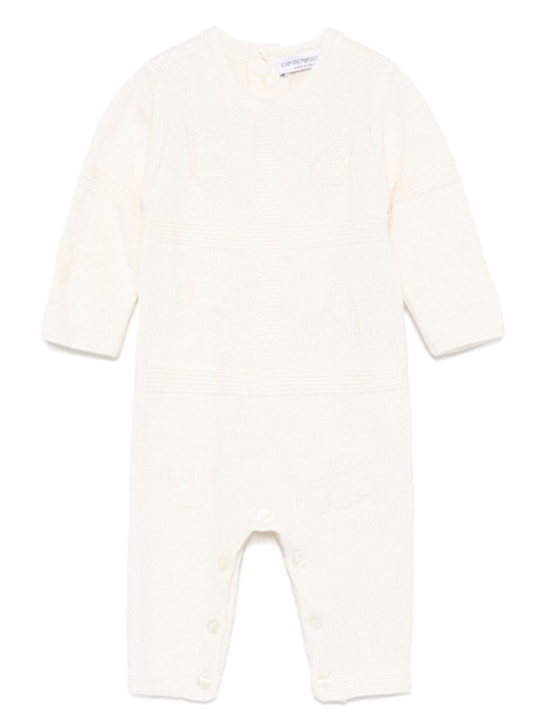 

Пижама с логотипом-интарсией Emporio Armani Kids, белый