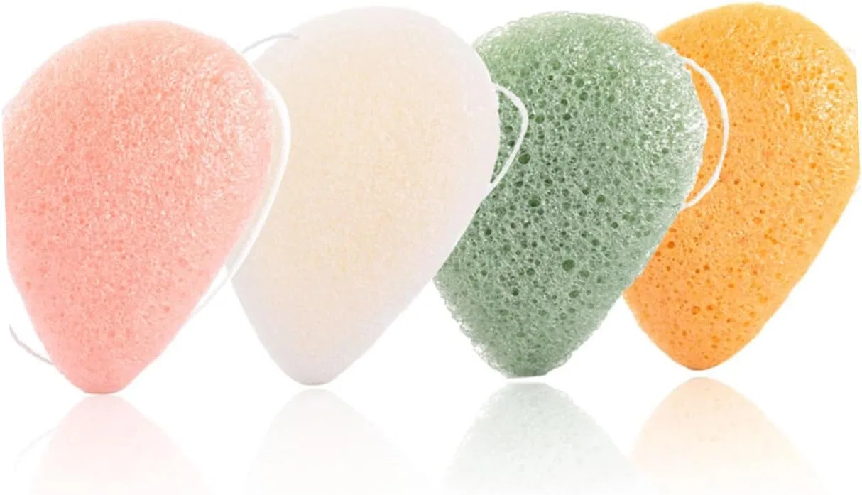 Спонж для лица, набор 7 шт, PACKOVE, Konjac Fibre, 9x7x2 см — фото 3