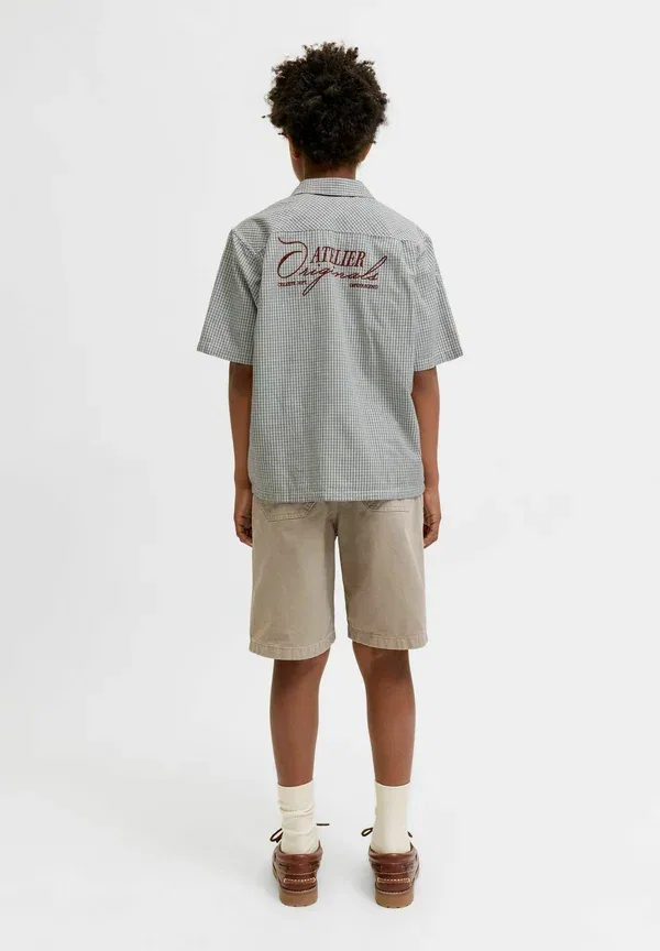 Детская рубашка Jack & Jones Junior, асфальтовый — фото 2