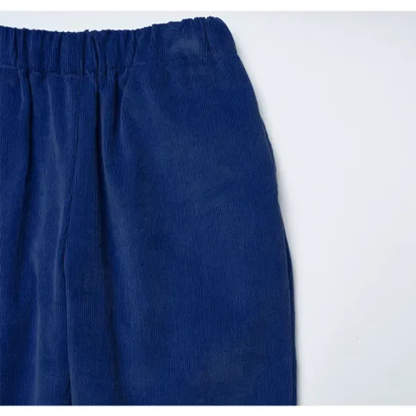 Брюки из вельвета Dodo basic corduroy long pants, La Maison De Dodo, Navy — фото 2