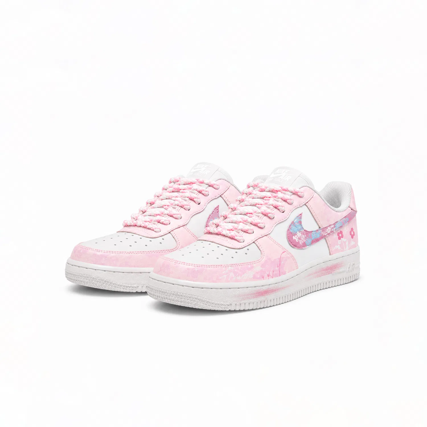 Кроссовки для скейтбординга Nike Air Force 1 Kids, Pink — фото 4
