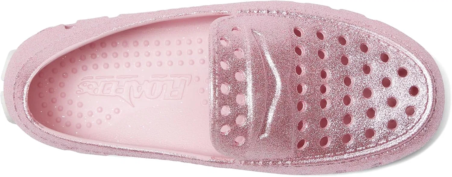 Детские туфли-лоферы для мальчиков с блестками Prodigy Driver Sparkle Floafers, Pink Sparkle — фото 2