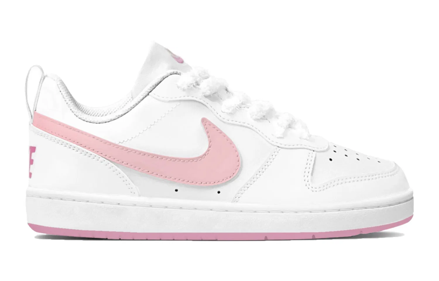 Детские кроссовки для скейтбординга с закрытыми носками Court Borough 2 Nike, Pink — фото 3