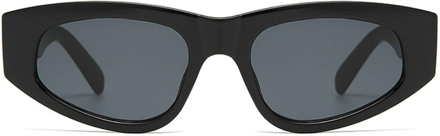 

Винтажные женские солнцезащитные очки «кошачий глаз» в модной маленькой оправе с красным леопардовым принтом, солнцезащитные очки для женщин для активного отдыха и путешествий, защита от ультрафиолета UV400 mincl, Black